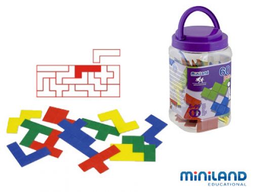 Jogo didatico miniland pentominos de cores , Miniland , 152445 , 8413082952198